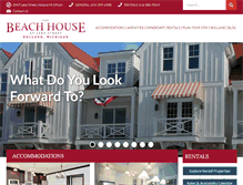 Tablet Screenshot of lakemichiganbeachhouse.com